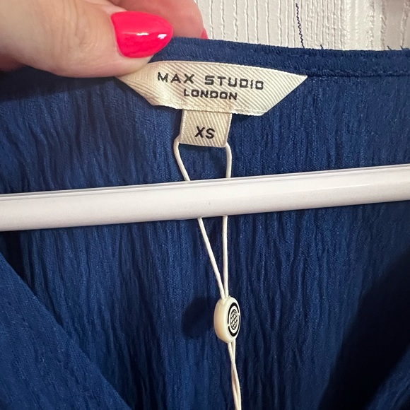 Max Studio Cobalt colored dress size XS - Picture 2 of 7